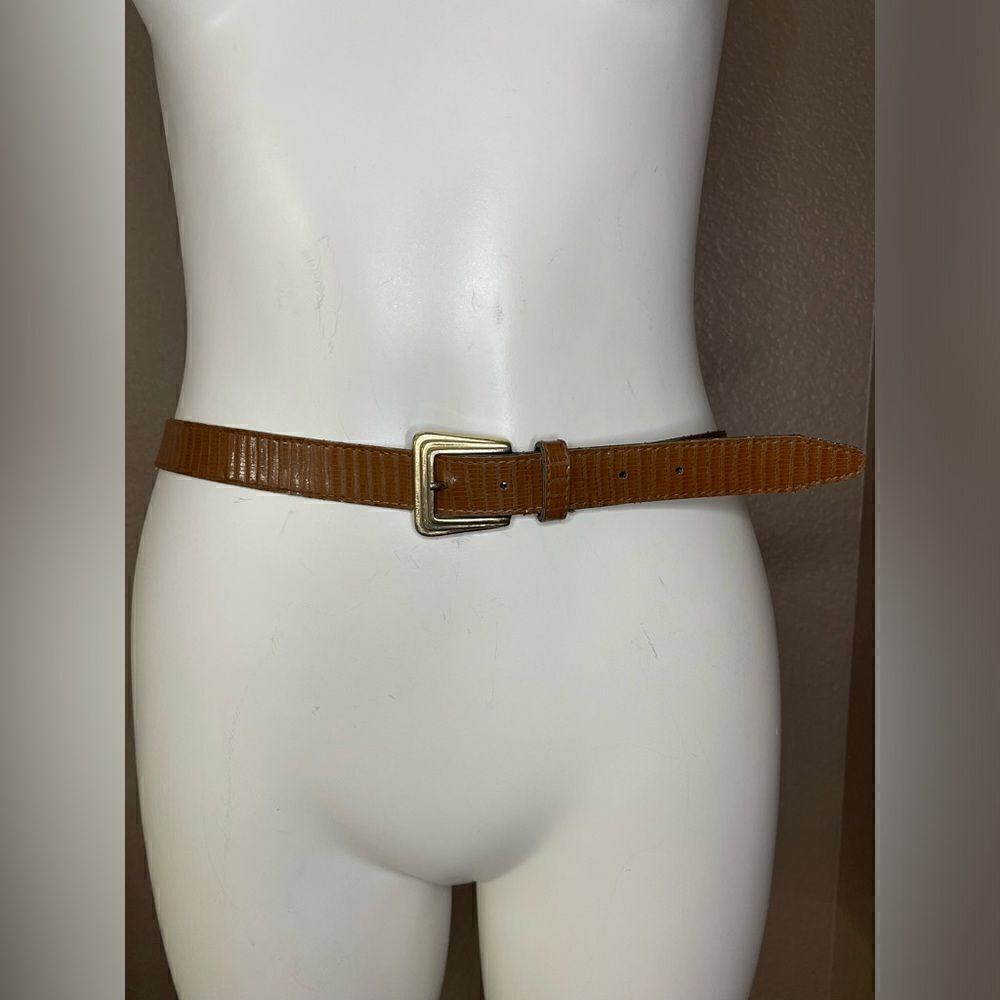 Vintage brown and gold belt